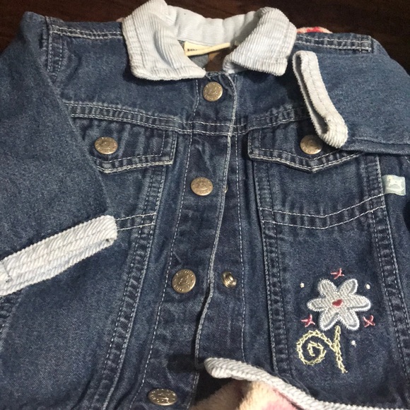 NWOT.  3-6M FADED GLORY JEANS JACKET WITH SNAPS - Picture 1 of 3